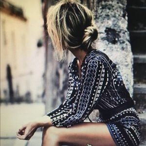 BCBG black gray cream romper! Brand new!